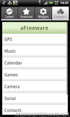 aFreeware Categories - Android Freeware App